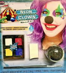 funworld neon clown 4 piece makeup kit