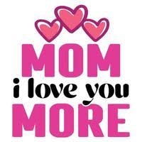 i love you mom vector art icons and