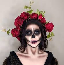 sugar skull makeup for day of the dead