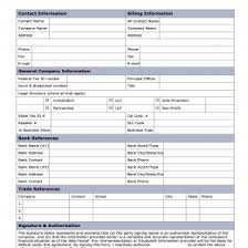 Business Credit Application Form Template Free Index Of 8 Employment