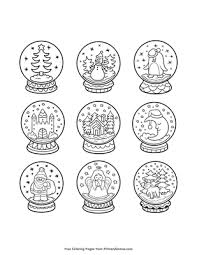 This page is from my book christmas coloring, based on my original artwork and has been turned into coloring page for you to enjoy. Snow Globes Coloring Page Free Printable Pdf From Primarygames
