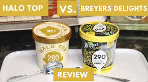 halo top vs breyers delights ice cream