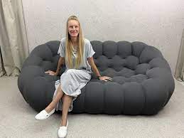 bubble sofa in dark grey from roche