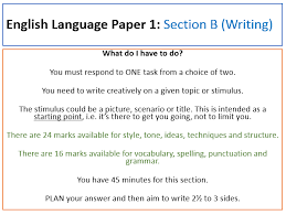 • imaginative examples are given in part a to support the main themes, e.g. Ks4 English Language Revision Okehampton College