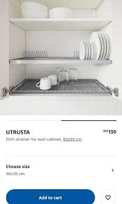 Ikea Utrusta Dish Drainer For Wall