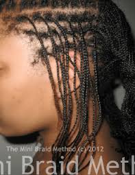 As you continue to part and braid across your head, you will eventually have a head full of box braids. How To Parting On A Grid The Mini Braid Method