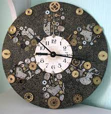 Steampunk Wall Clock Unique Wall Clock