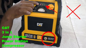 This feature idea of mode (power mode or other) switching automatically is very problematic. How To Use Cat Professional Jump Starter Compressor Cj1000cp Review Youtube