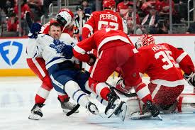 red wings beat leafs to end nine game
