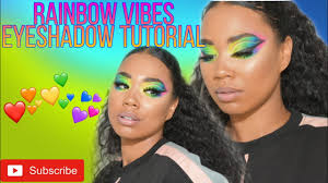 rainbow eye makeup tutorial with