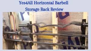 yes4all horizontal barbell storage rack