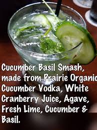 Cucumber Basil Smash (Seasons 52) | White cranberry juice, Smash recipe,  Shot recipes