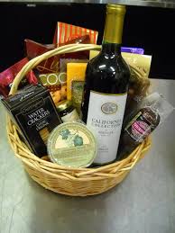 red wine cheese gift basket naples