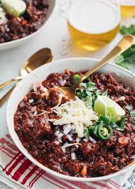 True texas red never, ever, ever has beans in it. Instant Pot Chili Texas Style Striped Spatula