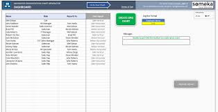 Excel Maker Of Automatic Org Chart Maker Advanced Version