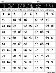 Counting By 4s Worksheet Teachers Pay Teachers