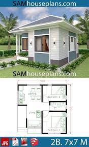 House Plans 10x8m With 3 Bedrooms Sam