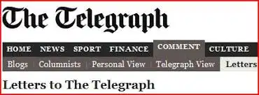 Jon Slattery: Well I never... more great Daily Telegraph letters