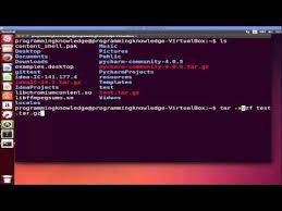 tar gz file in linux using terminal