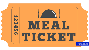 19 Meal Ticket Designs Templates Psd Ai Word Free