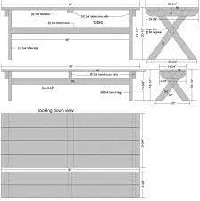 Build A Cross Leg Garden Table Bench