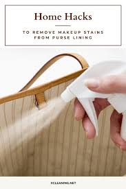 remove makeup stains from purse lining