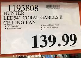 Refurbished fans were sold on ebay, amazon, and groupon. Hunter Coral Gables Ii Ceiling Fan Costco Weekender