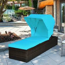 Outdoor Chaise Lounge Chair With