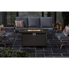 Stainless Steel Black Gas Fire Pit