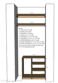 I've updated the woodworking plans with the optional french cleat if you want to make your own. Diy Plywood Closet Organizer Build Plans Houseful Of Handmade