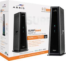 Docsis 4.0 cable modems are capable of unprecedented upload speeds. Arris Surfboard Docsis 3 1 Cable Modem Dual Band Wi Fi Router For Xfinity And Cox Service Tiers Black Sbg8300 Best Buy