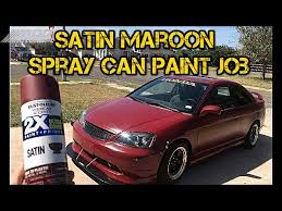 Satin Spray Can Paint Job With