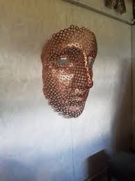 Metal Wall Art Large Torso Face