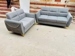 grey 5 seater sofa set 3 2 fabric