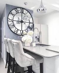large mirrored wall clock clock wall decor