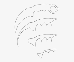 Free knife design template of japanese kitchen knives, western chef knives, and outdoor utility knives. Vector Black And White Download Csgo Drawing Karambit Knife Karambit Templates Transparent Png 530x750 Free Download On Nicepng