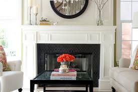 Black Hex Tiles Transitional Living