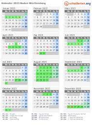 Übersicht über die schulferien 2021; Kalender 2023 Ferien Baden Wurttemberg Feiertage