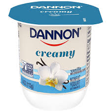 dannon creamy nonfat yogurt vanilla