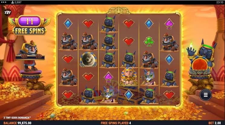 3 Tiny Gods Bonanza Free Slots in Demo ยป from Foxium