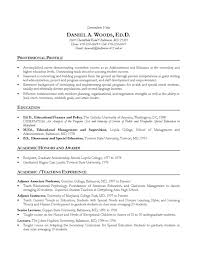 Resume Examples Education Administration Sample Resume Job Objective  Statements For Education Resume Samples