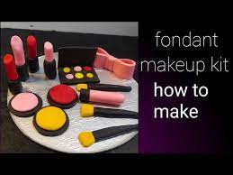 how to make fondant makeup kit you