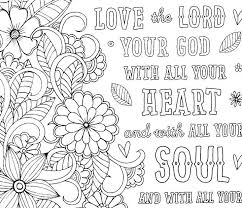 Bible verse coloring page bible verse art scripture study bible scriptures colouring sheets coloring books free printable coloring pages. Printable Love The Lord Your God With All Your Heart Coloring Page Rectangle Circle