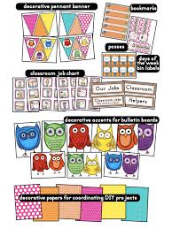 Owls Themed Classroom Ideas Printable Classroom
