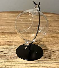Mini Glass Globe Terrarium On Metal