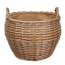 Antique Wash Willow Wicker Woven Belly