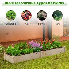 Outdoor Wood Planter Box For Vegetables