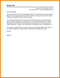 Customer Service Call Center Cover Letter Examples World