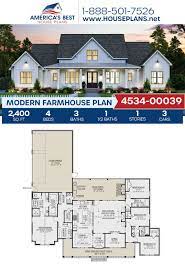 House Plan 4534 00039 Modern