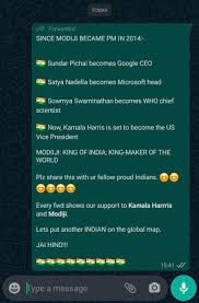 Whatsapp prime adalah versi whatsapp reguler yang ditingkatkan dan dimodifikasi. Not Facebook But Some People On Indian Whatsapp Are Claiming Prime Minister Modi Is The Reason People Of Indian Descent Are Gaining Prominence All Over The World Insanepeoplefacebook